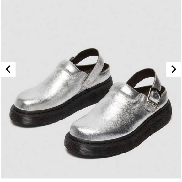 New $150 Laketen Atlas Metallic Silver Clog leather Mule unisex platform shoes - Picture 16 of 16